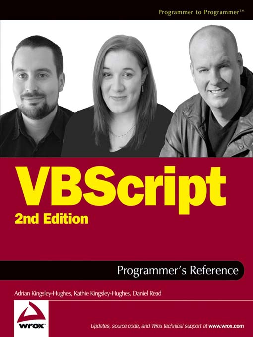 Title details for VBScript Programmer's Reference by Adrian Kingsley-Hughes - Available